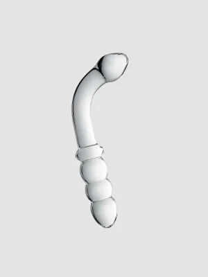 Dildo en verre perlé Glossy N°8