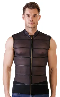 Chemise powernet avec rayures wetlook