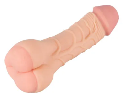 Nature Skin - Extension pour Pénis et Masturbateur 2-en-1 - 21 cm