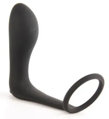 Plug Vibrant avec Cockring ANSEL 9 x 3 cm - Anneau 36mm