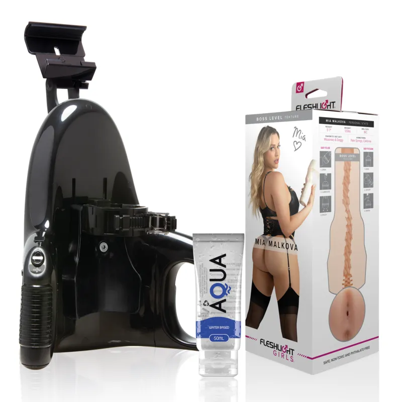 Pack Masturbateur Automatique + Anus Mia Malkova + Lubrifiant