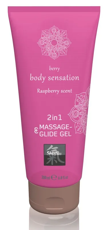 Lubrifiant Gel pour massage FRAMBOISE 200mL