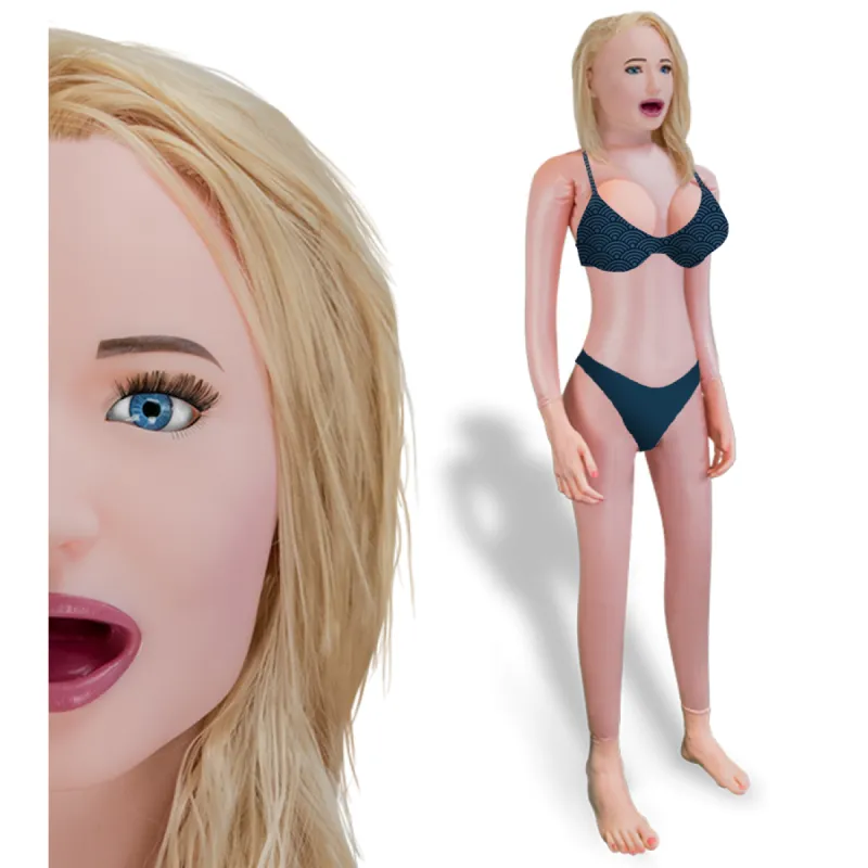 Poupée gonflable blonde anus vagin Tatiana