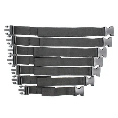 Lot de 7 Sangles Attaches CAMISOLE CLAPS Noires