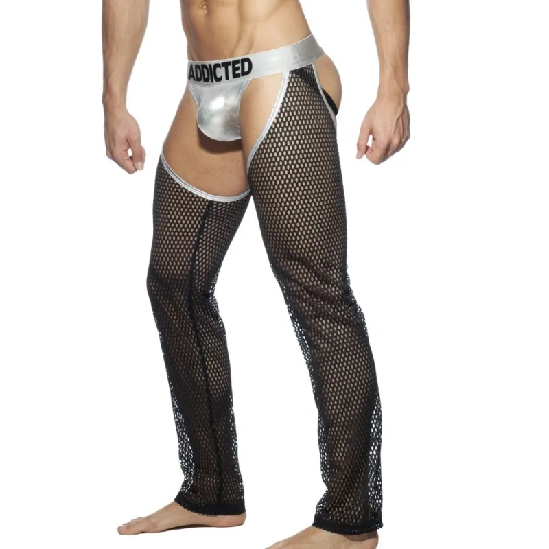 JOCK PANTS Argenté-Noir