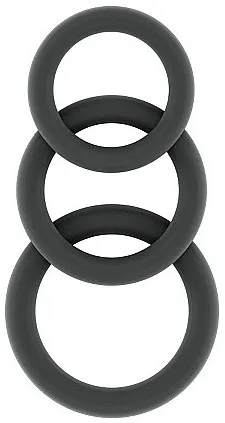 Lot de 3 Anneaux péniens en silicone SONO N°25 Gris