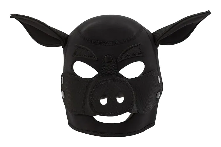 Cagoule Tête de Cochon PIG Noire