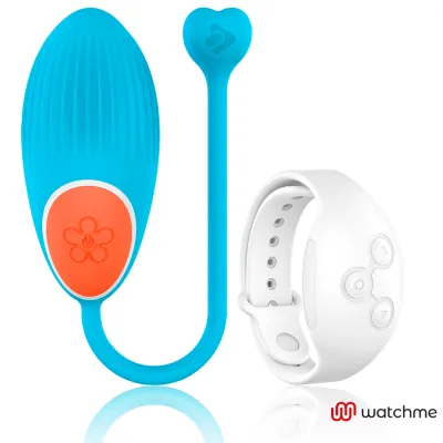 Oeuf vibrant télécommandé bracelet Wearwatch bleu/blanc - Wearwatch