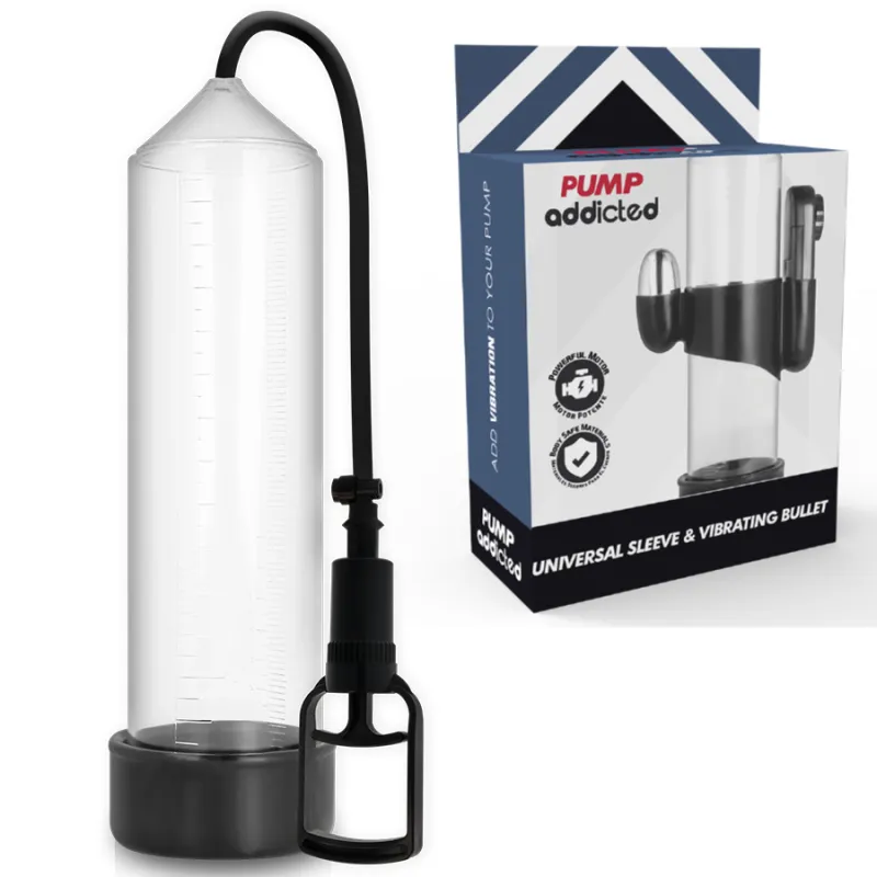 Pompe à pénis vibrante RX7 transparente - Pump Addicted