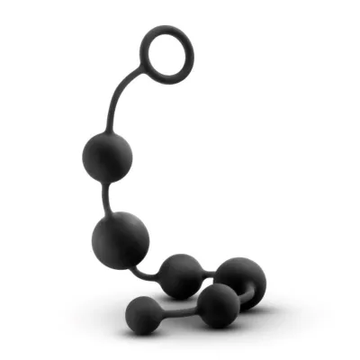 Anal Adventures - Chapelet anal en silicone - Noir