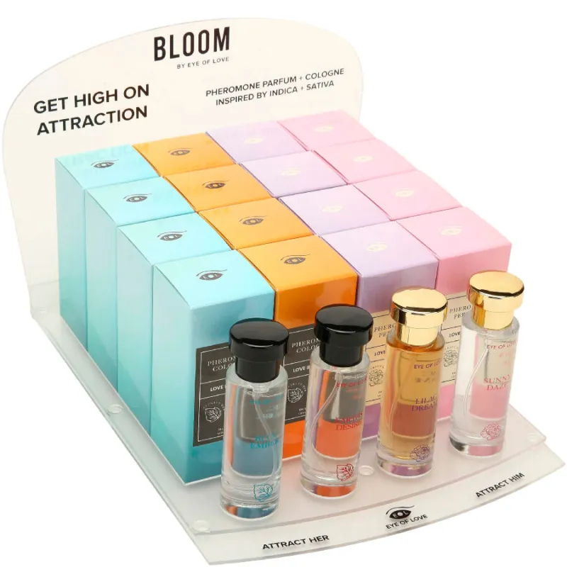 Présentoir Parfums Phéromones Bloom Collection - Eye of Love