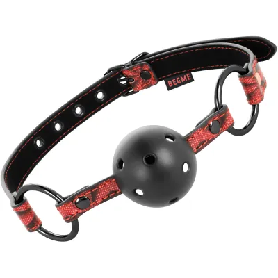 Bâillon Ball Gag Mâchoire Rouge - Begme