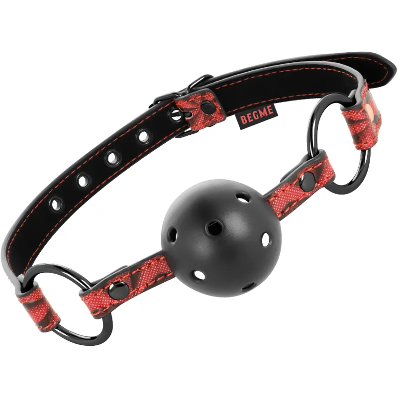 Bâillon Ball Gag Mâchoire Rouge - Begme