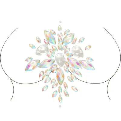 Bijou de Corps Adhésif Céleste Strass Irisés - Leg Avenue