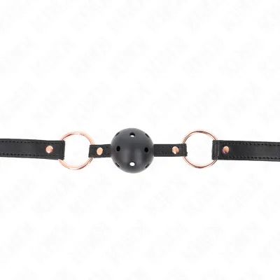 Balle gag premium TPE 4 cm avec sac 60 x 2 cm - Kink