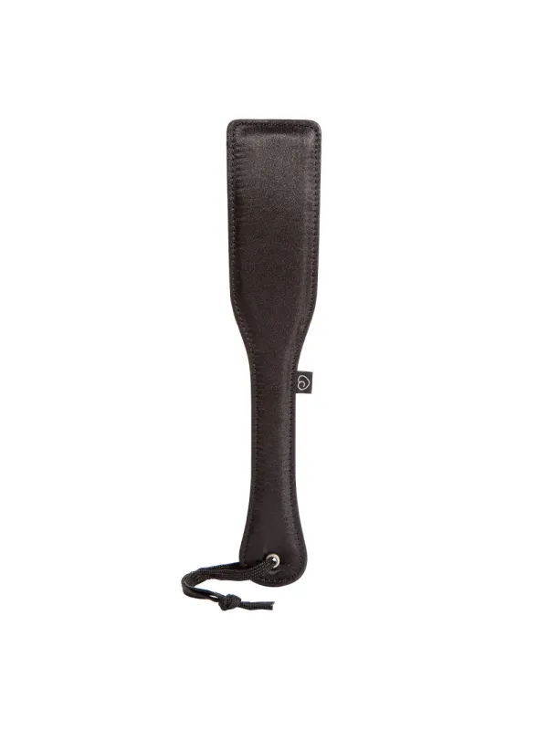 Paddle cuir et satin noir