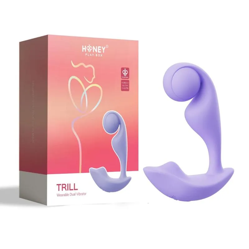 HoneyPlayBox – Trill Vibromasseur Portable à Pression – Violet
