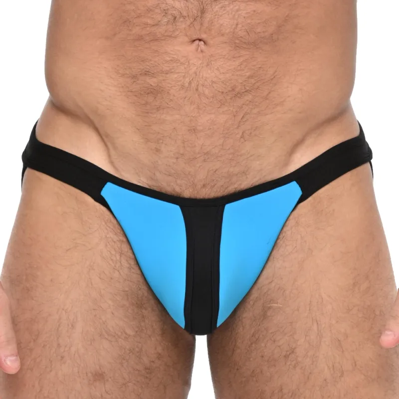Jockstrap Néoprène TROY Bleu-Noir