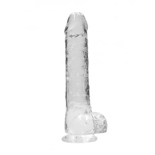 RealRock Gode Réaliste Avec Testicules 23 cm Transparent