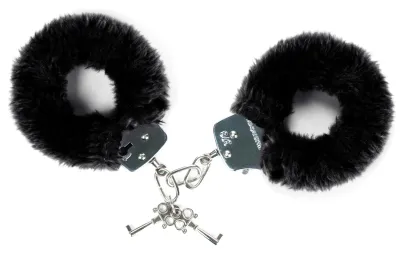 Love to Love Menottes Fourrure noires ATTACH ME