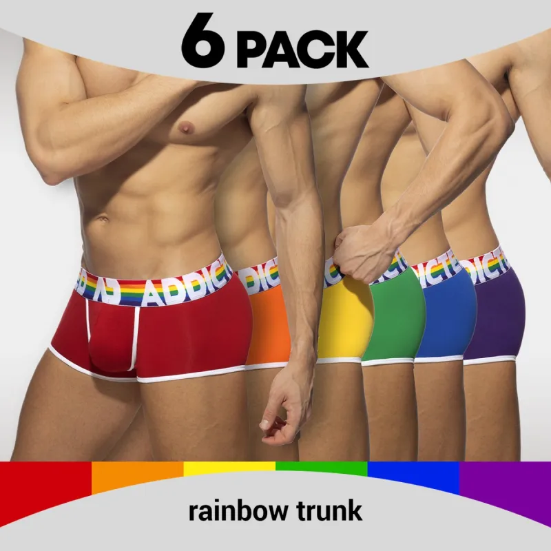 Pack 6 Boxers RAINBOW Addicted