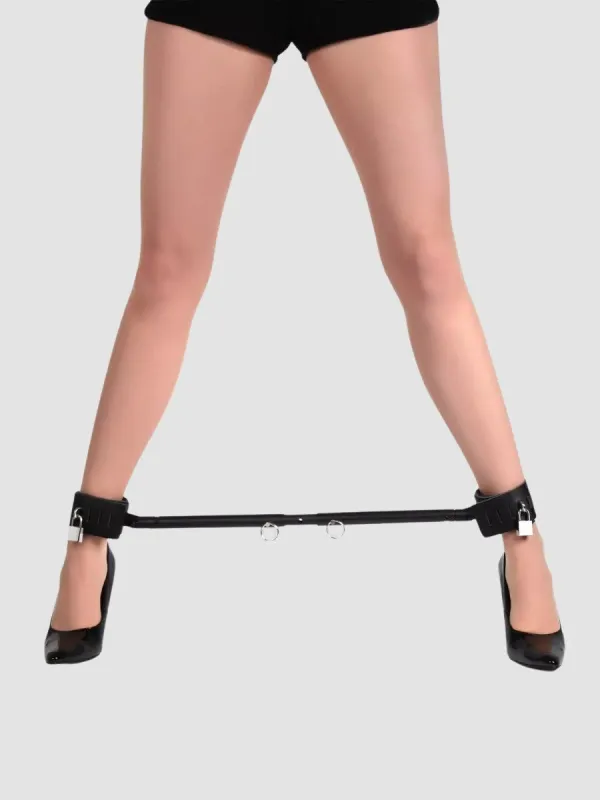 Barre d'écartement et menottes en cuir Expandable