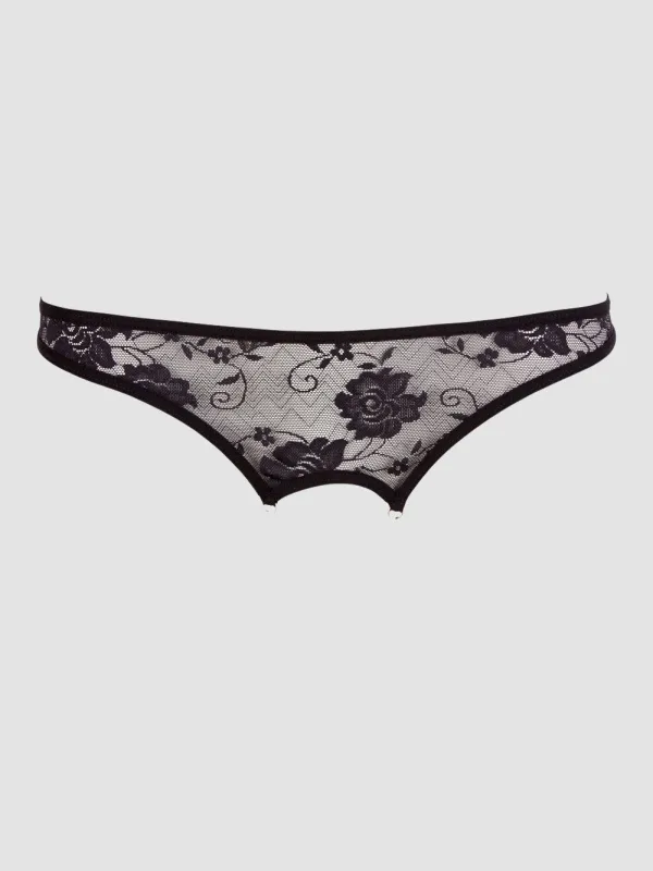 String Ouvert Dentelle & Perles