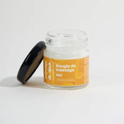 Mini bougie de massage -   Miel