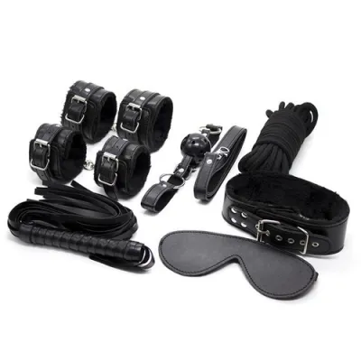Coffret BDSM 7 Pièces WICKED Noir