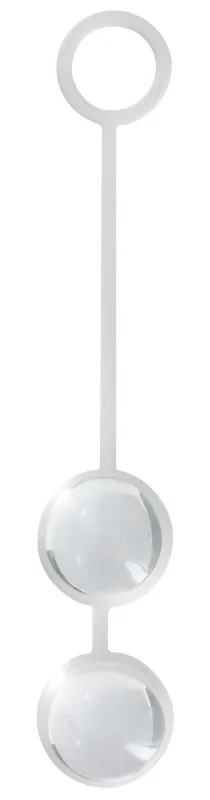 Boules de Geisha en verre DUO LOVE 2.6cm Transparentes