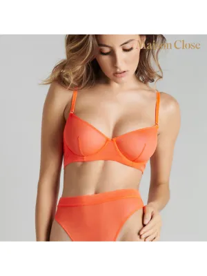 Soutien-Gorge Corbeille Corps à Corps Néon Orange Fluo