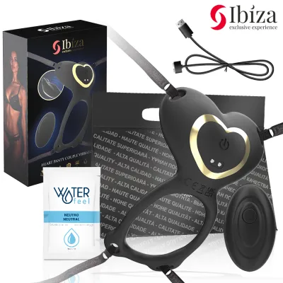 Vibrateur Couple Iel Forme Cœur avec Télécommande - Ibiza