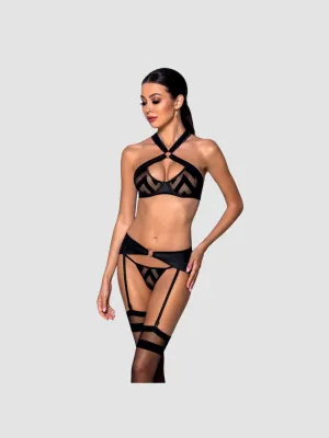 Ensemble 3 Pièces Hima Leather Collection Noir