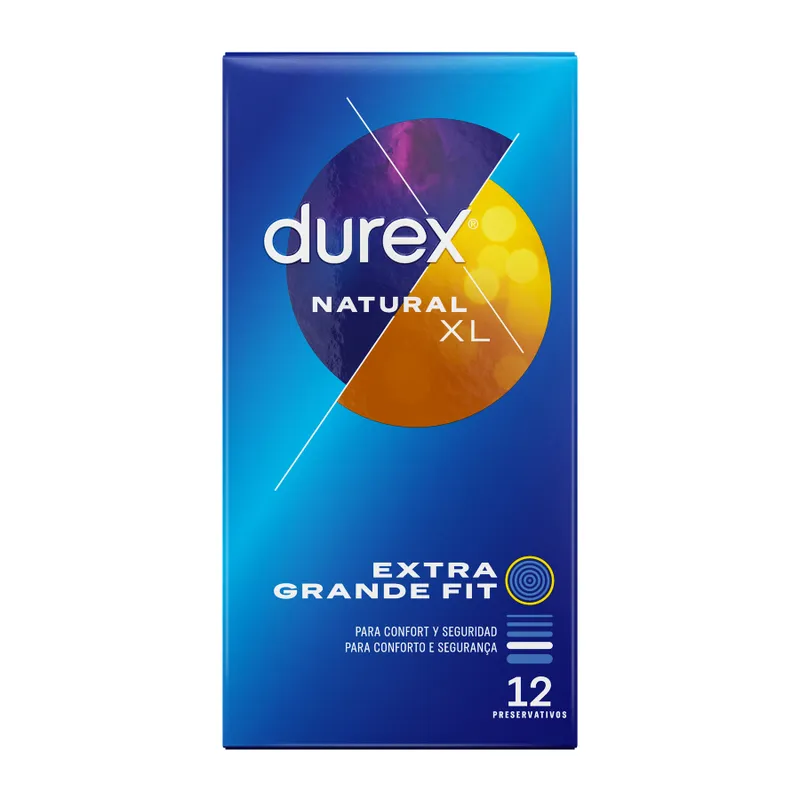Préservatifs Natural XL taille extra-large x12 - Durex