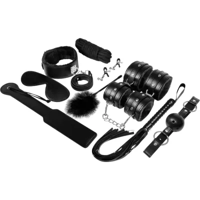 Kit BDSM 11 pièces Experience Série Noire - Experience