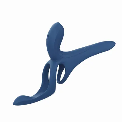HoneyPlayBox - Vibromasseur connecté pour couples 4-en-1 - Bleu