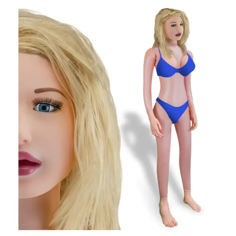 Poupée gonflable blonde à 3 orifices